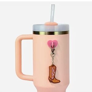 🆕- Char Charms- Set of 3 Cowgirl Boot Water Bottle Charm with Hook